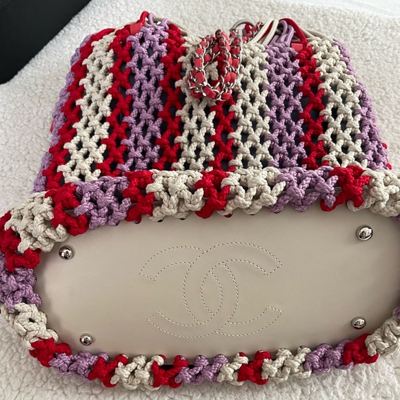 Chanel Crochet Shopping Tote with Mini Flap - Picture 16 of 16